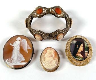 SILVER CAMEO JEWELRY COLLECTION