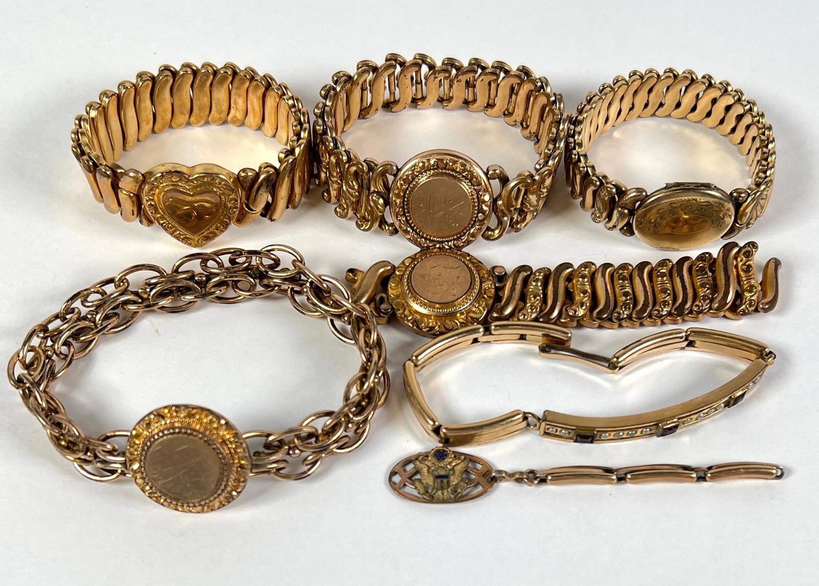 VINTAGE GOLD-TONED JEWELRY: SEE TITLE
