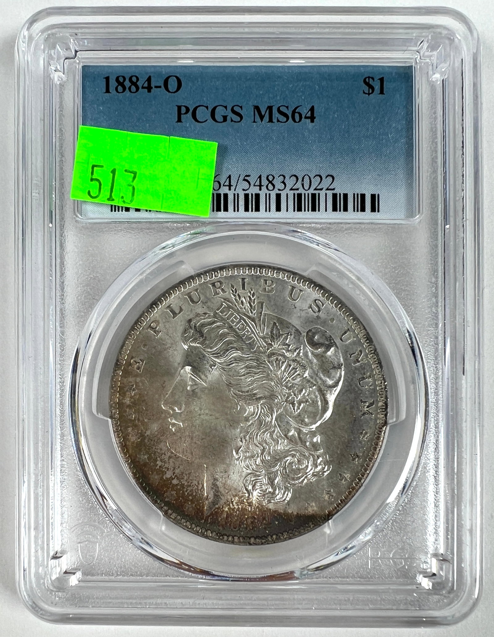 1884-O MORGAN SILVER DOLLAR - MS64 PCGS (1 of 2)