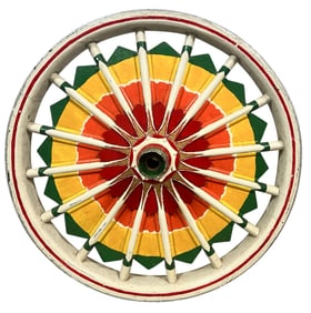 ORIGINAL SUNBURST CIRCUS WAGON WHEEL
