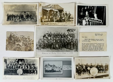 COLLECTION OF CIRCUS BAND PHOTOGRAPHS