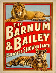 BARNUM & BAILEY - GREATEST SHOW ON EARTH POSTER