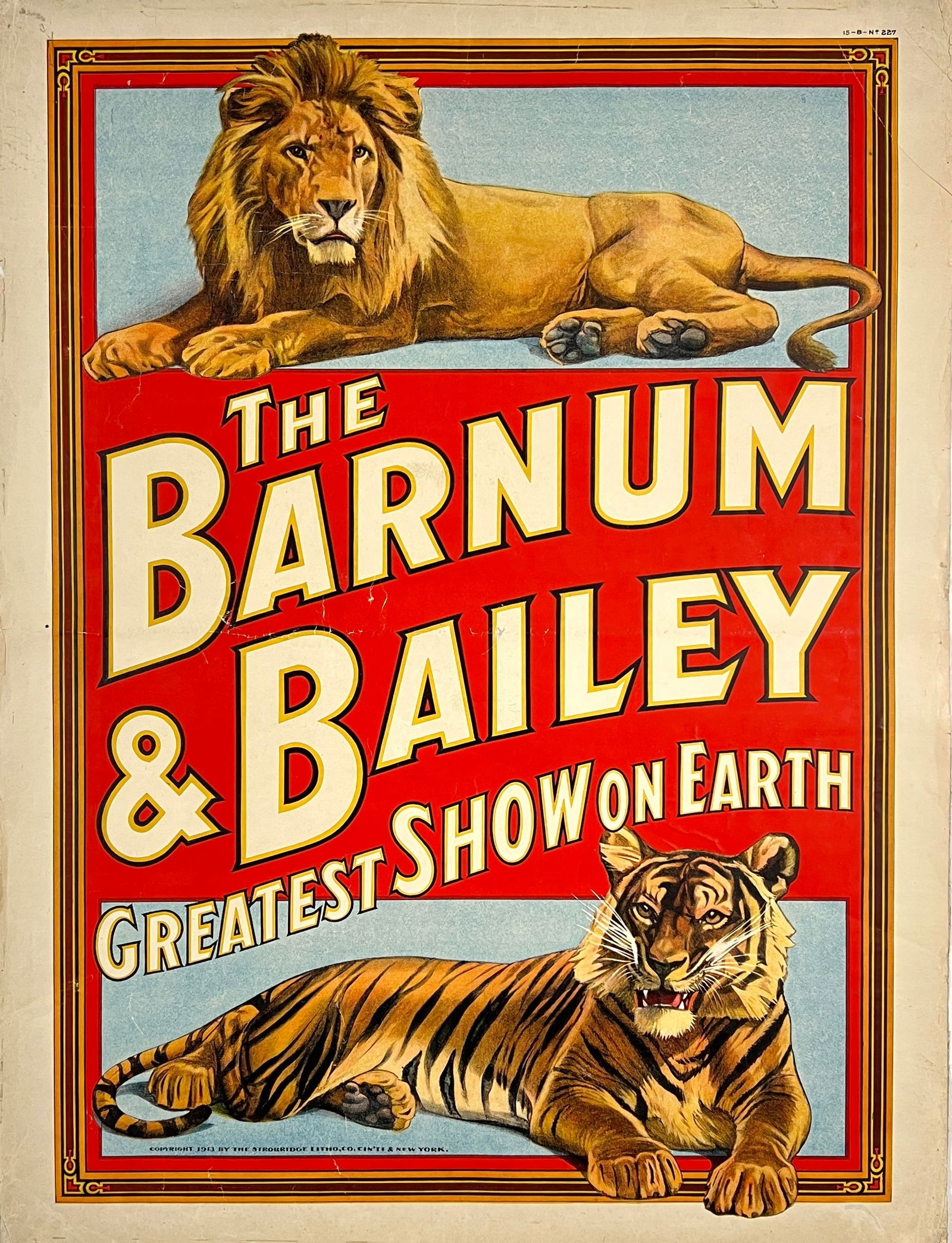 BARNUM & BAILEY - GREATEST SHOW ON EARTH POSTER (1 of 1)