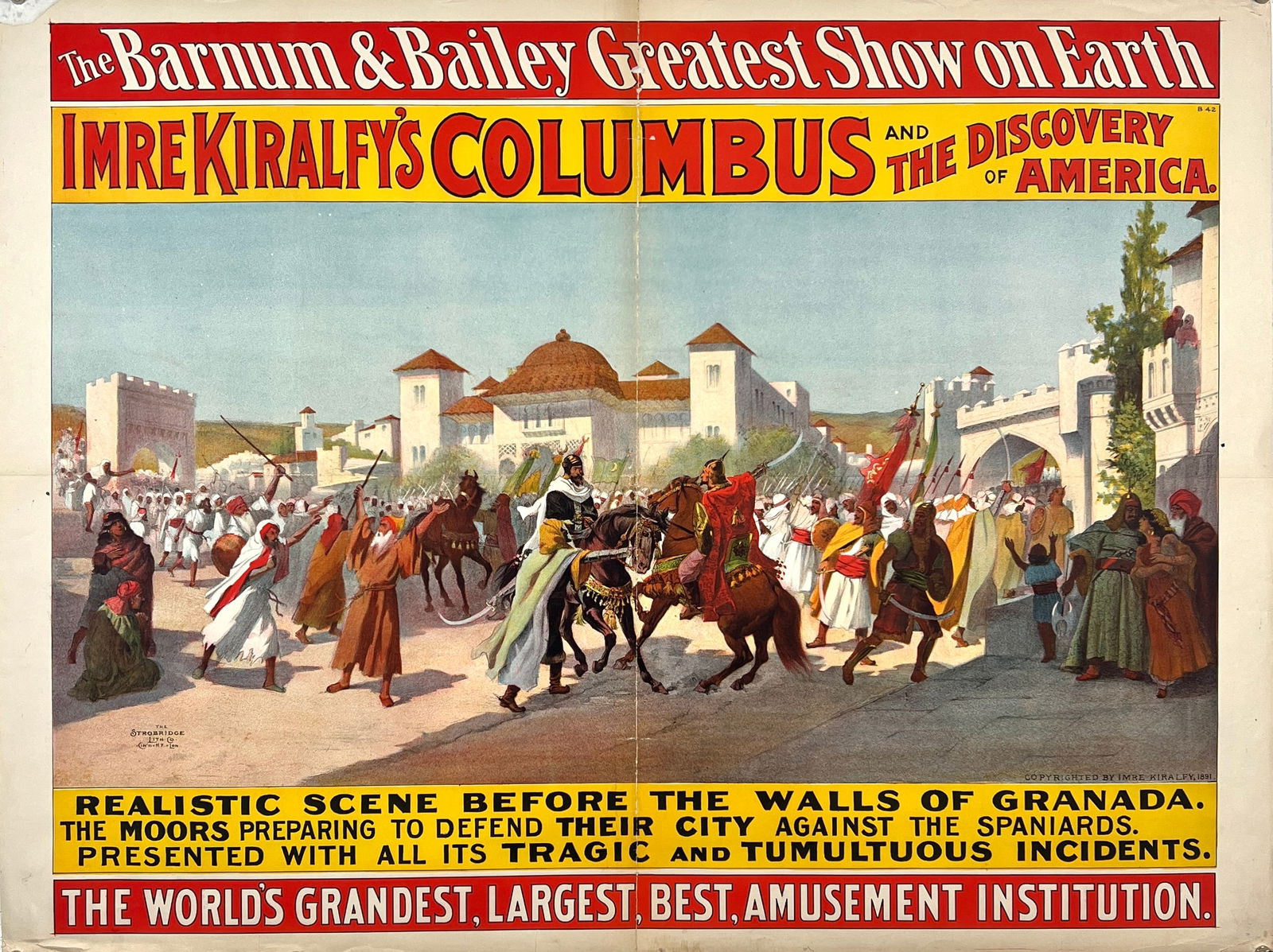 BARNUM & BAILEY - GREATEST SHOW ON EARTH POSTER (1 of 1)
