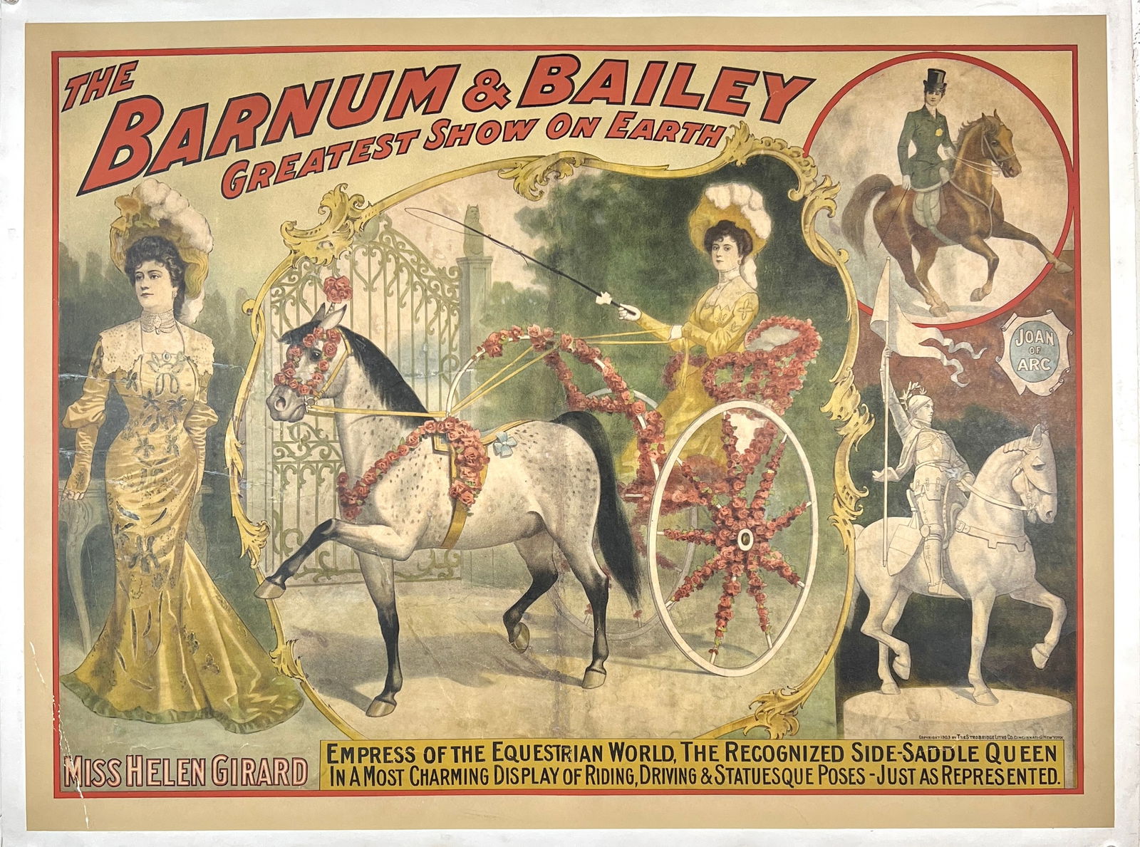 BARNUM & BAILEY - GREATEST SHOW ON EARTH POSTER (1 of 1)