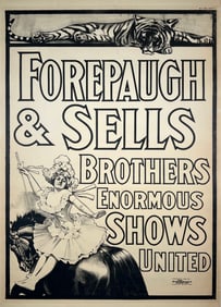 FOREPAUGH & SELLS BROTHERS CIRCUS POSTER