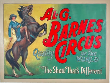AL G. BARNES CIRCUS POSTER