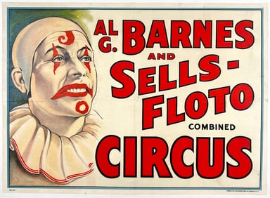 AL G. BARNES AND SELLS-FLOTO CIRCUS POSTER