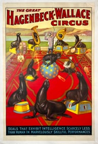 THE GREAT HAGENBECK-WALLACE CIRCUS POSTER