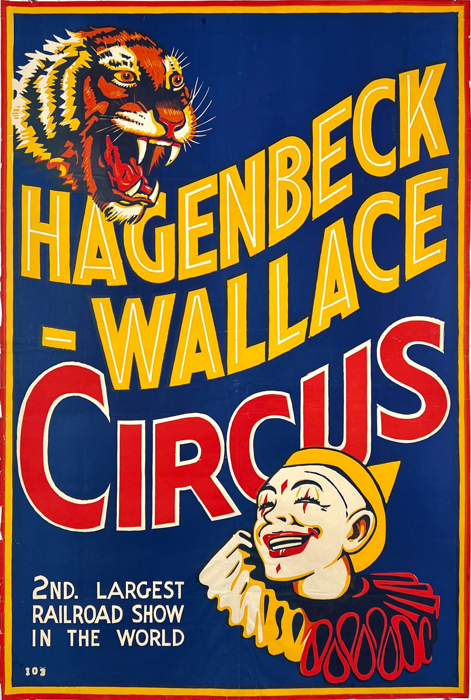 HAGENBECK-WALLACE CIRCUS POSTER (1 of 1)