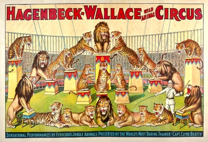 HAGENBECK-WALLACE CIRCUS POSTER