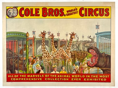 COLE BROS. CIRCUS POSTER