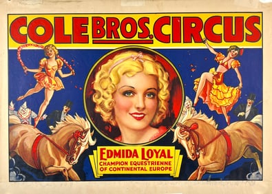 COLE BROS. CIRCUS POSTER