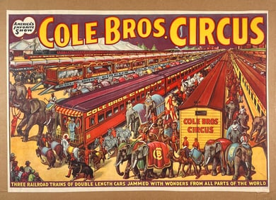 COLE BROS. CIRCUS POSTER