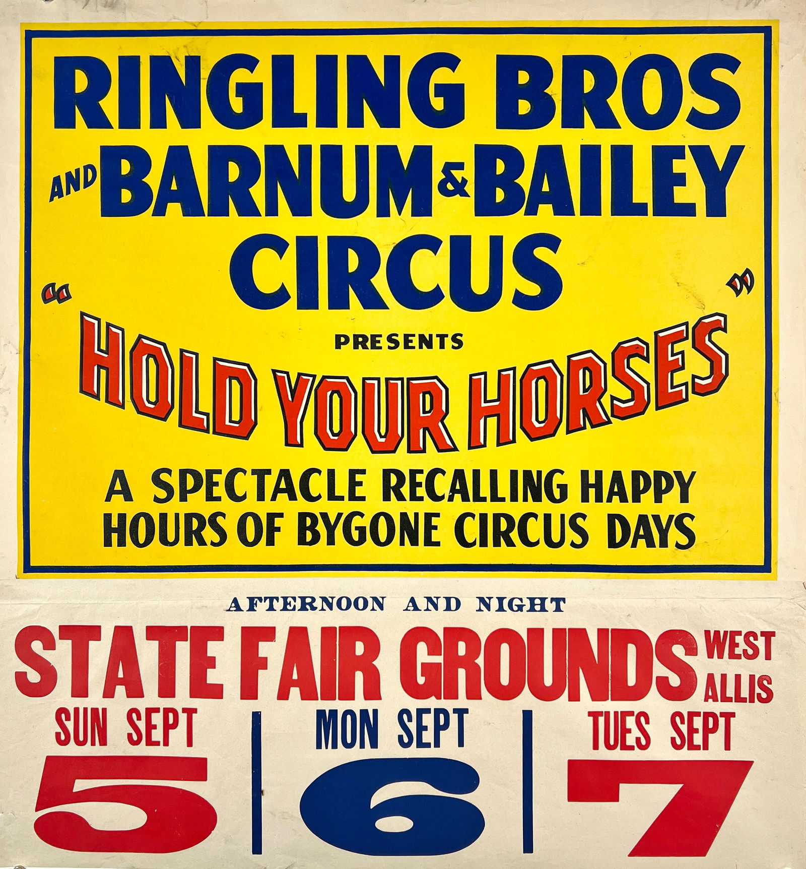 RINGLING BROS. AND BARNUM & BAILEY CIRCUS POSTER (1 of 1)