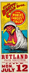 CLYDE BEATTY - COLE BROS. CIRCUS POSTERS