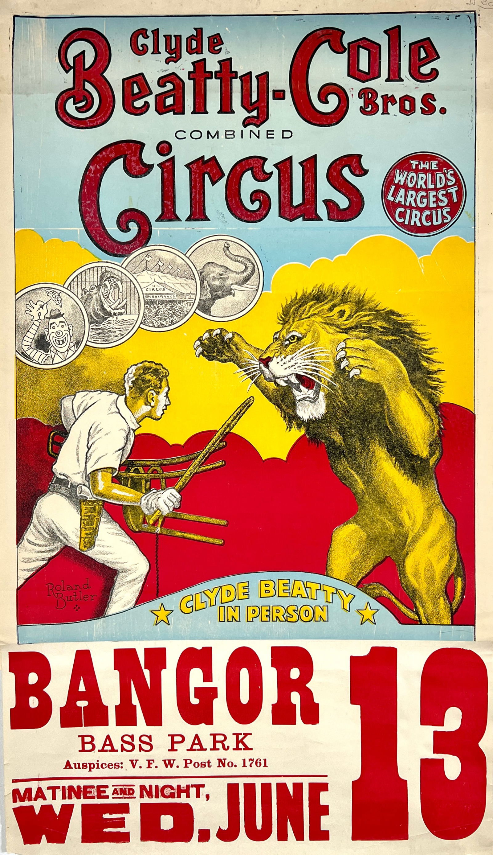 CLYDE BEATTY - COLE BROS. CIRCUS POSTERS (1 of 1)