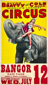 CLYDE BEATTY - COLE BROS. CIRCUS POSTERS