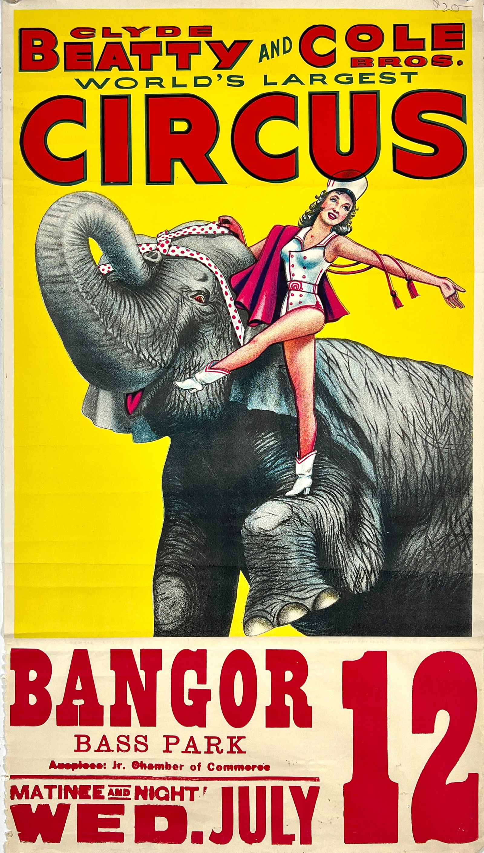 CLYDE BEATTY - COLE BROS. CIRCUS POSTERS (1 of 1)