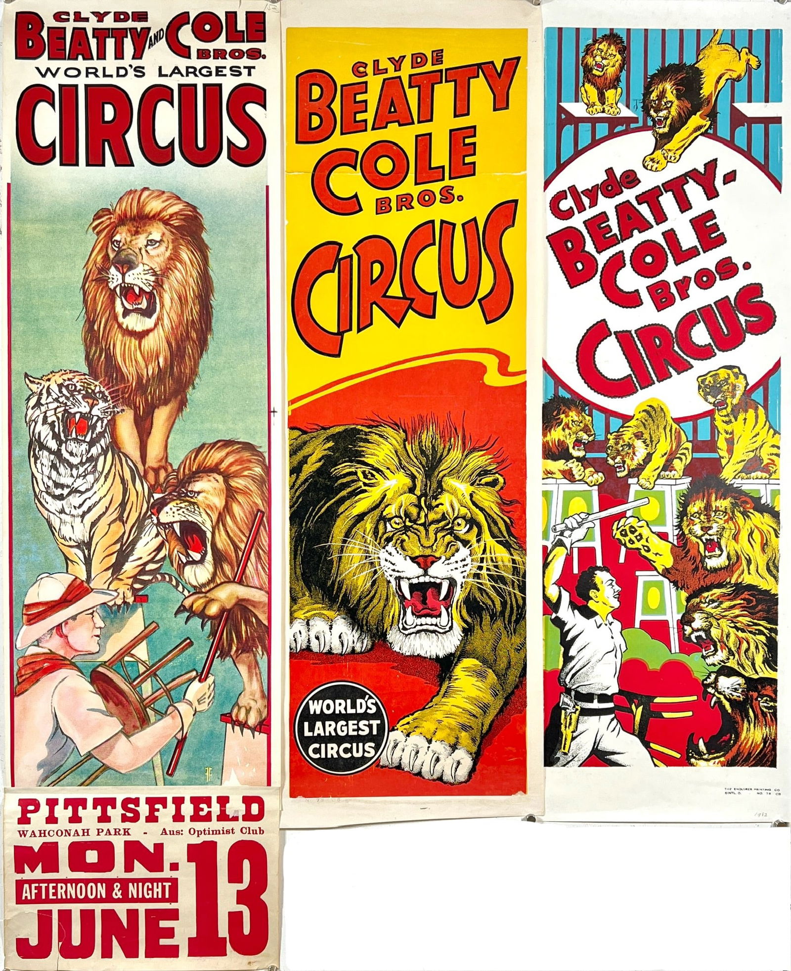 CLYDE BEATTY - COLE BROS. CIRCUS POSTERS (1 of 1)