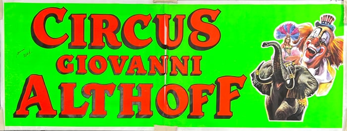 CIRCUS GIOVANNI ALTHOFF POSTER