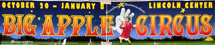 BIG APPLE CIRCUS BUS BANNER