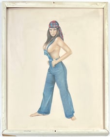 PLAYBOY PLAYMATE PIN-UP PAINTING