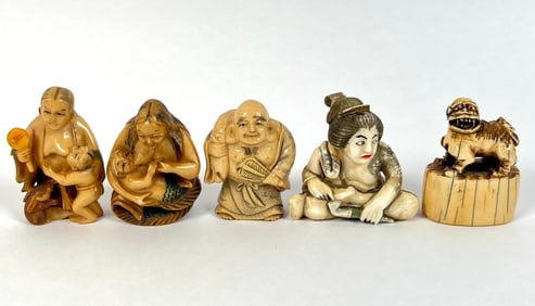 JAPANESE ORGANIC NETSUKE CARVINGS