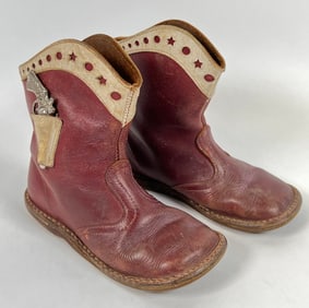 VINTAGE BOYS PISTOL COWBOY BOOTS