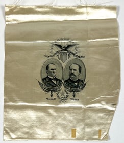 MCKINLEY - HOBART SILK PRESIDENTIAL CAMPAIGN SILK