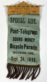 1896 BICYCLE PARADE RIBBON