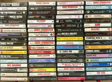 VINTAGE MUSIC CASSETTE TAPE COLLECTION