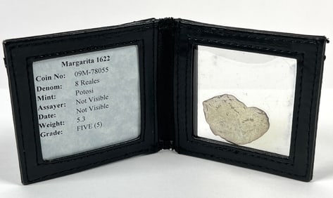 1622 MARGARITA SHIPWRECK TREASURE 8 REALES