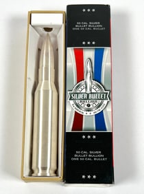 50 CAL. 10 OUNCESILVER BULLET BULLION