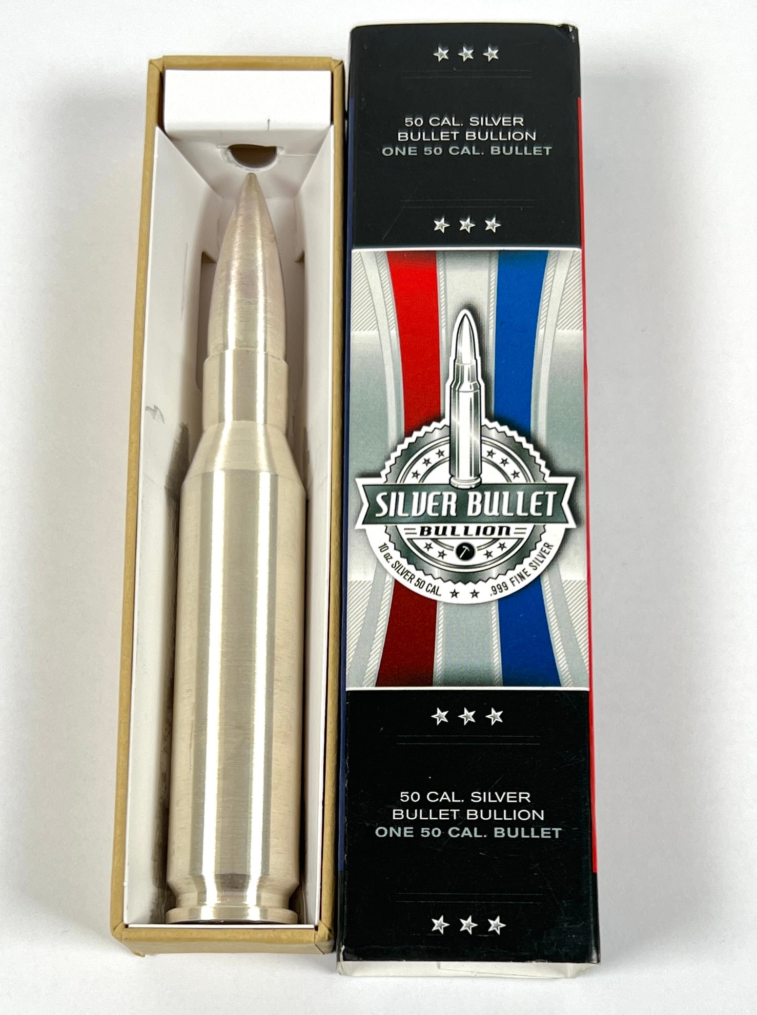 50 CAL. 10 OUNCESILVER BULLET BULLION (1 of 2)