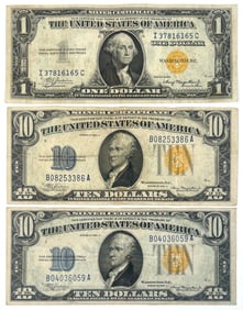 U.S. WWII ERA EMERGENCY YELLOW SEAL NOTES