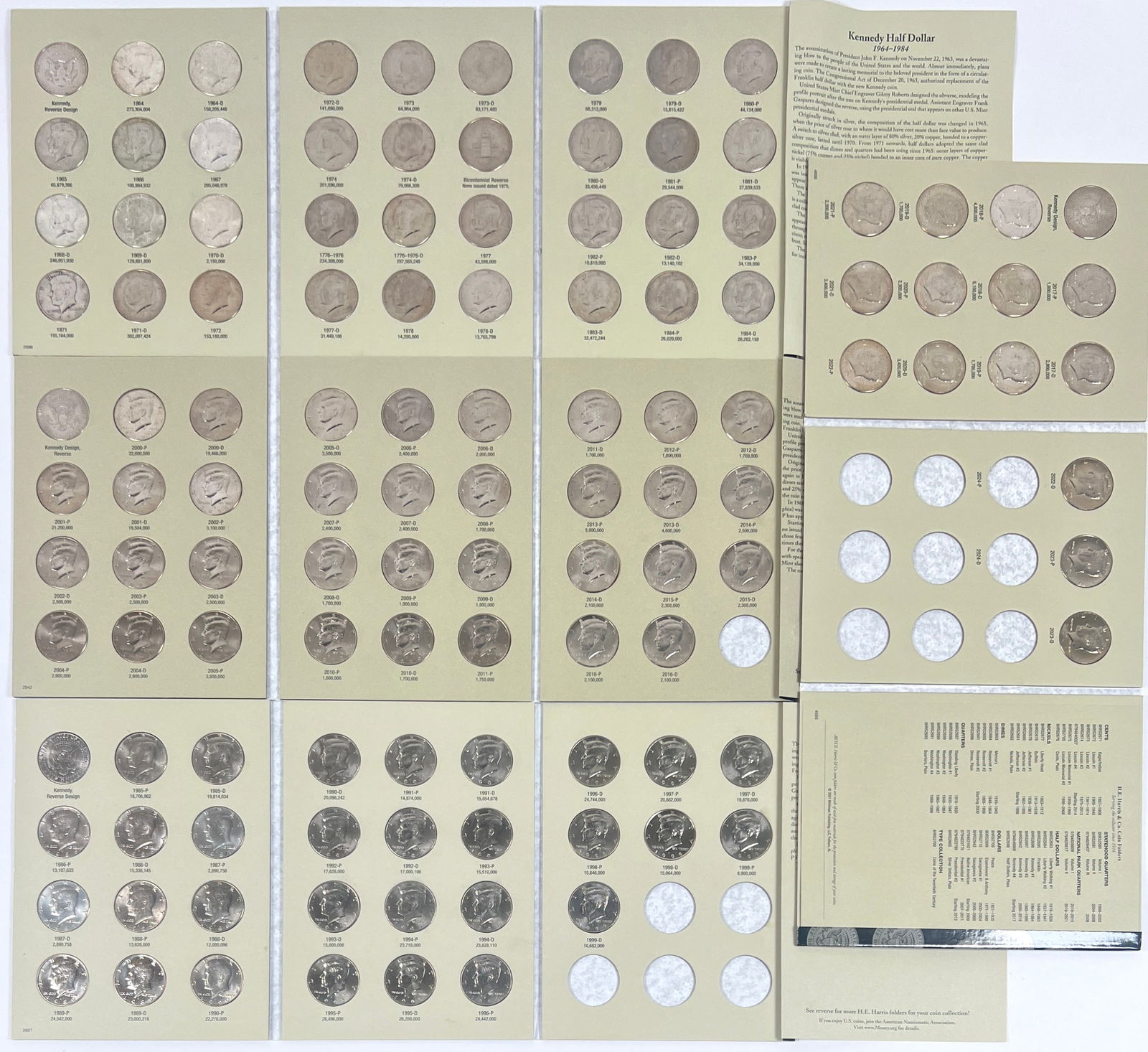 1964-2023 U.S. KENNEDY HALF DOLLAR SET (1 of 2)