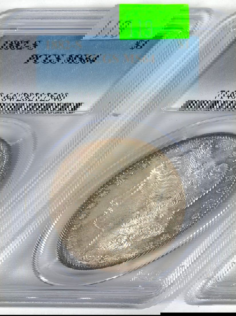 1882-S MORGAN SILVER DOLLAR MS64 PCGS (1 of 2)