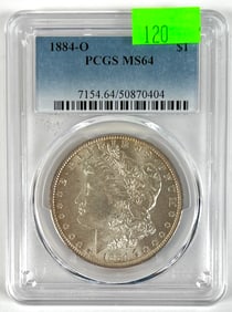 1884-O MORGAN SILVER DOLLAR MS64
