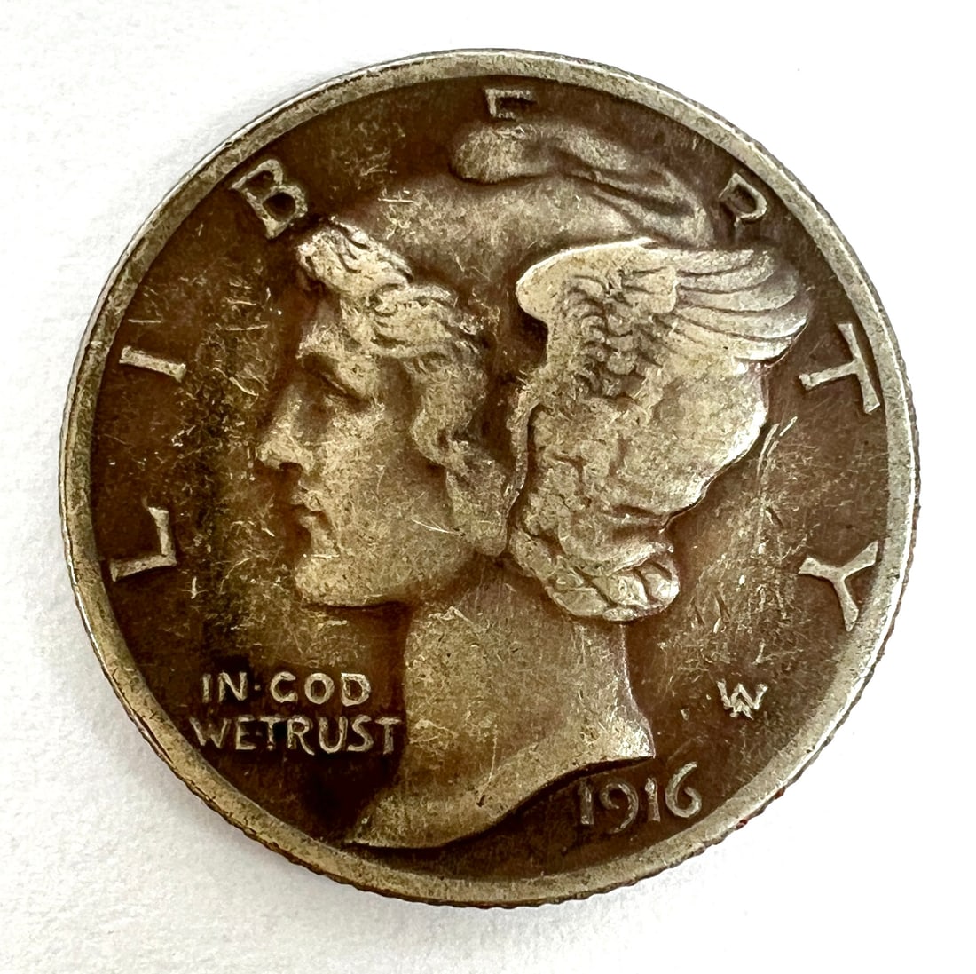 1916-D MERCURY DIME - KEY DATE (1 of 2)