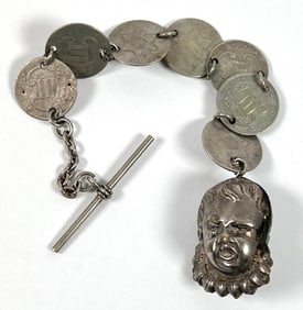 THREE-CENT SILVER COIN CRYING BABY FOB