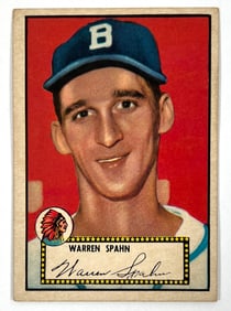 1952 TOPPS BASEBALL - WARREN SPAHN