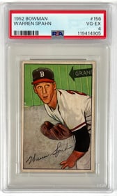 1952 BOWMAN BASEBALL WARREN SPAHN