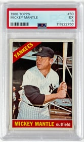1966 TOPPS BASEBALL - MICKEY MANTLE