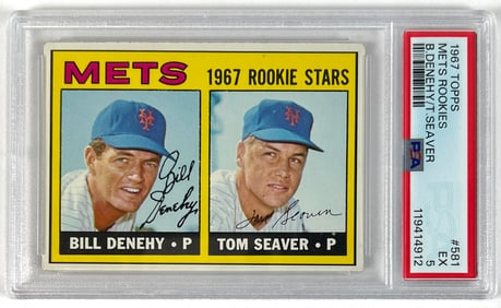 1967 TOPPS BASEBALL - TOM SEAVER ROOKIE CARD