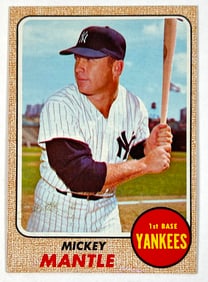 1968 TOPPS BASEBALL - MICKEY MANTLE