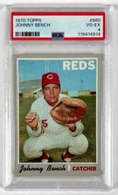 1970 TOPPS BASEBALL - JOHNNY BENCH