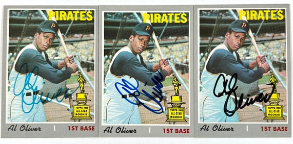 1970 TOPPS BASEBALL - AL OLIVER RC AUTO