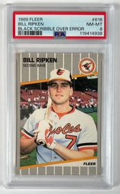 1989 FLEER BILLY RIPKEN FF ERROR CARD