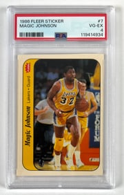 1986 FLEER STICKER MAGIC JOHNSON